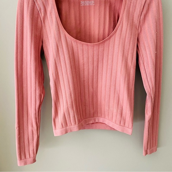 Free People Lucky You Layering Top Copper/Pink Sz M/L - Picture 3 of 10